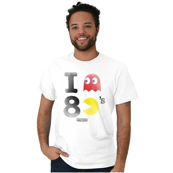 I Love Pacman 80's Men's Graphic T Shirt Tees Brisco Brands M