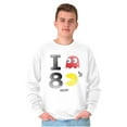 thumbnail image 1 of I Love Pacman 80's Unisex Plus Size Sweatshirt Brisco Brands 3X, 1 of 5