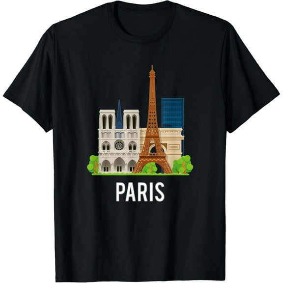 I Love Pairs France - Cool Vintage Paris Style Short Sleeve T-Shirt