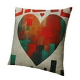 I Love Palestine Pillow Cover Burlap Decorative Pillows Cushion Covers
