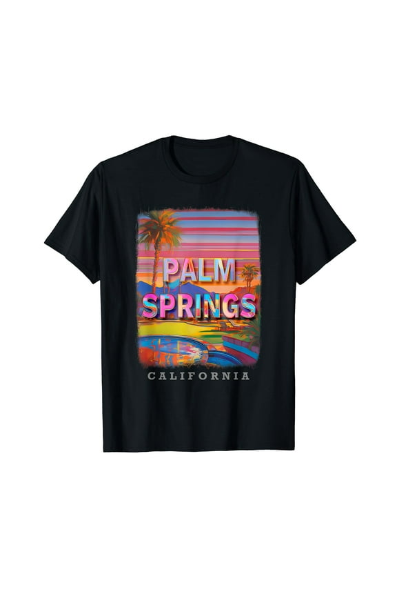 I Love Palm Springs California T-Shirt for Men Women Cotton Summer Top Tee Fashion Casual Short Sleeves