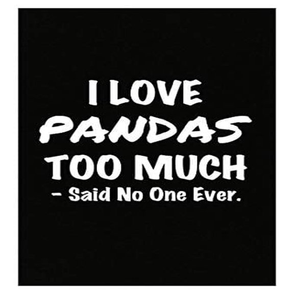 I Love Pandas Poster - Cute Bamboo Design Gift