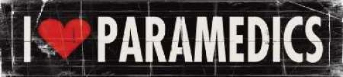 I Love Paramedics Canvas Art - Stephanie Marrott (8 x 24)