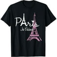 thumbnail image 1 of I Love Paris Eiffel Tower France French Souvenir Funny Creative Graphic Women T-Shirt, 1 of 4