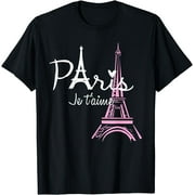 I Love Paris Eiffel Tower France T-Shirt French Souvenir