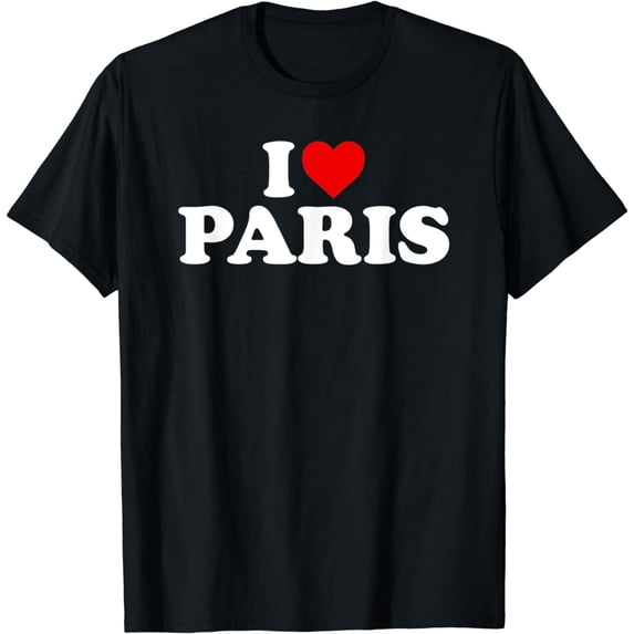 I Love Paris Heart T-Shirt