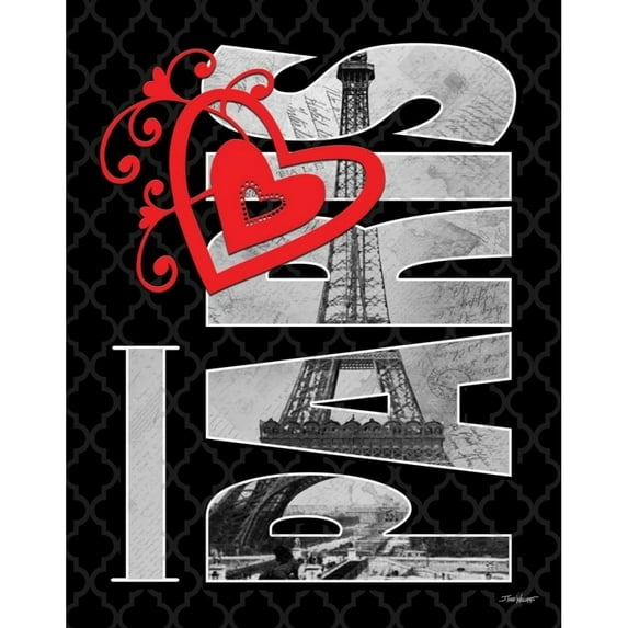 I Love Paris Poster Print by Todd Williams