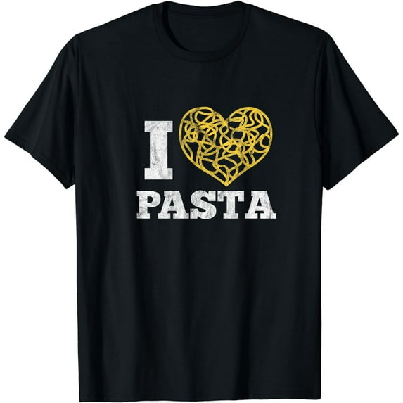 I Love Pasta Cute Spaghetti Italian Food Heart T-Shirt