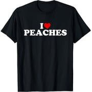I Love Peaches - Heart T-Shirt