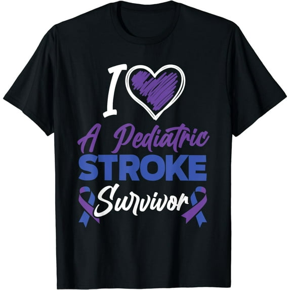 I Love Pediatric Stroke Survivor Pediatric Stroke Awareness T-Shirt