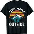 thumbnail image 1 of I Love Peeing Outside vintage Camping Hiking T-Shirt, 1 of 3