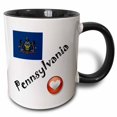 thumbnail image 1 of 3drose, I Love Pennsylvania, 15oz Two-tone Black Mug, 1 of 6