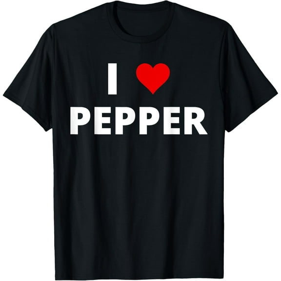 I Love Pepper, With A Red Heart T-Shirt