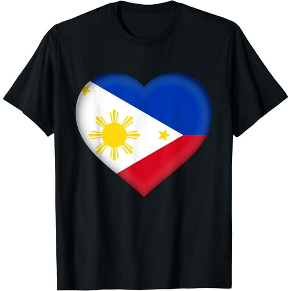 I Love Philippines | Filipino Flag Heart Outfit T-Shirt mens t shirt,black,women,funny,misfits,men,journey,t-shirt