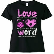 I Love Pickleball Black TShirt with Ladybug Heart Design Pink White Purple Fun Pickleball Shirt for Women