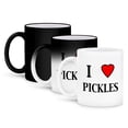 thumbnail image 1 of 3dRose, I love pickles, 11oz Magic Transforming Mug, 1 of 8