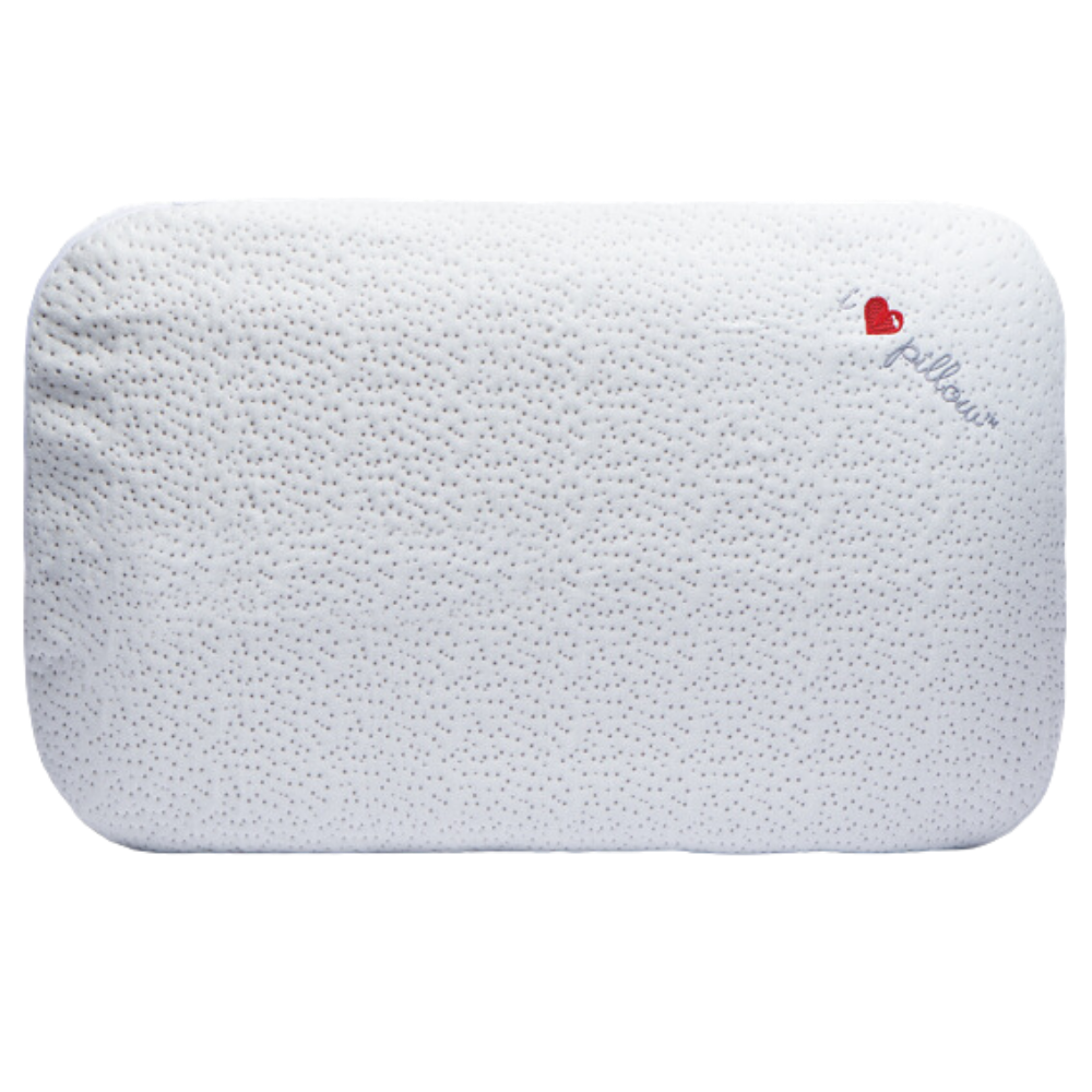 I Love Pillow Bamboo King Size Low Profile Bed Pillow Advanced Memory