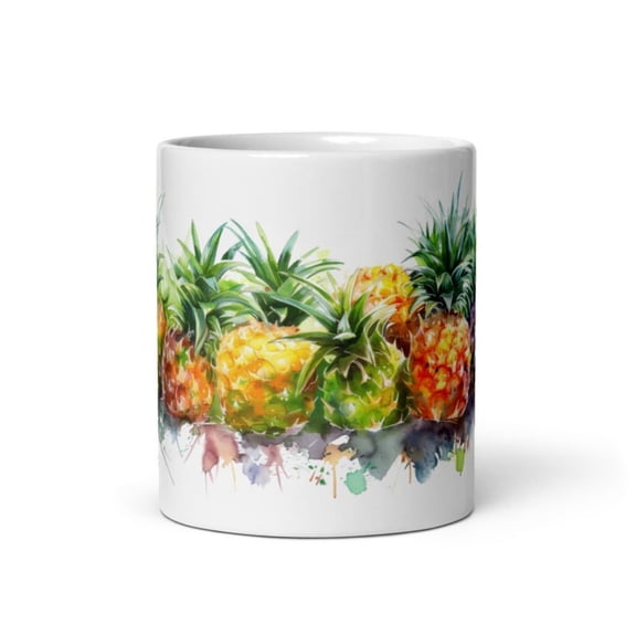 I Love Pineapples Mug - Cute Pineapple Mug Pineapple Lovers - Funny Pineapple Gift Mug - Cute Pineapple Gift Idea - Pineapple Coffee Mug.