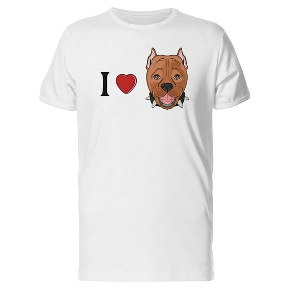 I Love Pitbulls Tee Men's -Image by Shutterstock