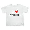 thumbnail image 1 of I Love Pittsburgh Funny Toddler T-Shirts for Boys Girls (White, Youth L), 1 of 5