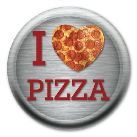 I Love Pizza Circle Button with Pin Back