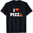 thumbnail image 1 of I Love Pizza T-Shirt | I Heart Pizza Tee, 1 of 4