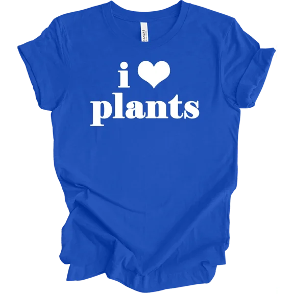 I Love Plants - Heart - Unisex Gardening Tee, Vintage T-Shirt - All Sizes S-5Xl, Gategoo