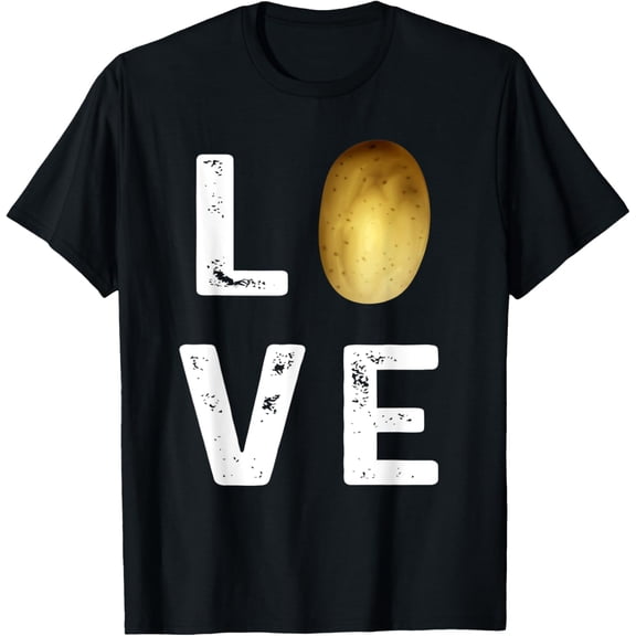 I Love Potatoes Vegetable Funny Tee For Potato Lovers Cute T-Shirt