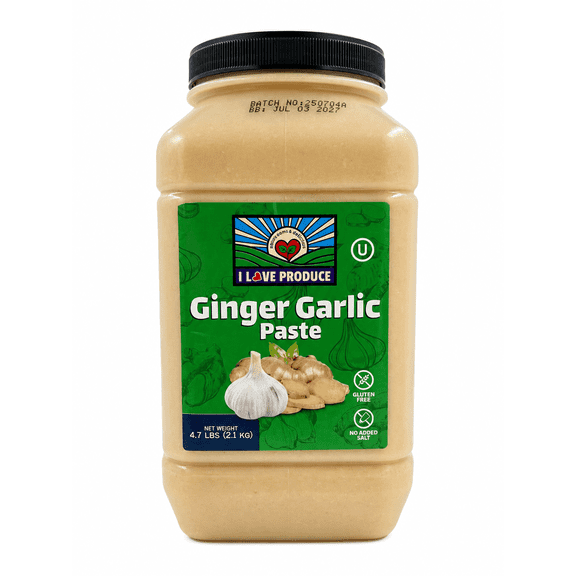 I Love Produce Ginger Garlic Paste 4.7 lb (2.1 kg) | Gluten Free | Kosher | No added Salt
