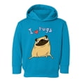 thumbnail image 1 of I Love Pugs Hoodie Toddler -Image by Shutterstock,  5 Toddler, 1 of 4