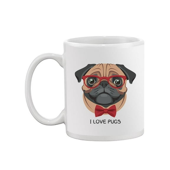 I Love Pugs Mug -Image by Shutterstock,