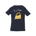 thumbnail image 1 of I Love Pugs T-Shirt Infant -Image by Shutterstock,  6 Months, 1 of 4