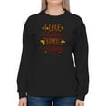 thumbnail image 1 of I Love Pumkin Spice Everything Sweatshirt Women -Image by Shutterstock, Female Small, 1 of 4
