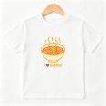 thumbnail image 1 of I Love Ramen Noodle Bowl Boys Graphic Tee Simple Japanese Food Casual Daily Kid Shirt 100% Cotton Kids Short Sleeve T-Shirt, 1 of 5