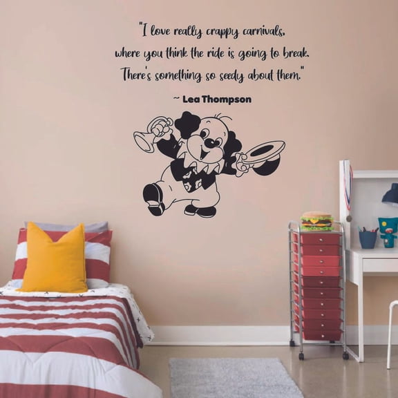 I Love Really Crappy Carnivals Where You Think The Ride Is Going To Break Carnival Ride Quotes Wall Sticker Vinyl Decal Home Decor For Boys/Girls Room Home Bedroom Decoration Sticker Size (10x10 inch)