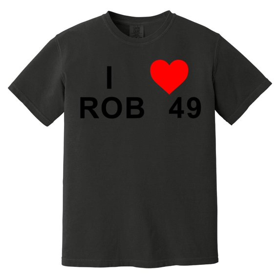 I Love Rob 49 Funny Music Fan Graphic Slogan Concert Comfort Color T-Shirt