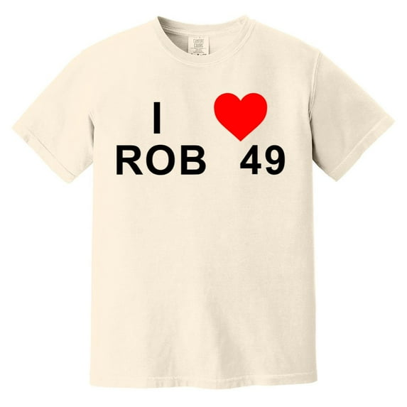 I Love Rob 49 Funny Music Fan Graphic Slogan Concert Comfort Color T-Shirt