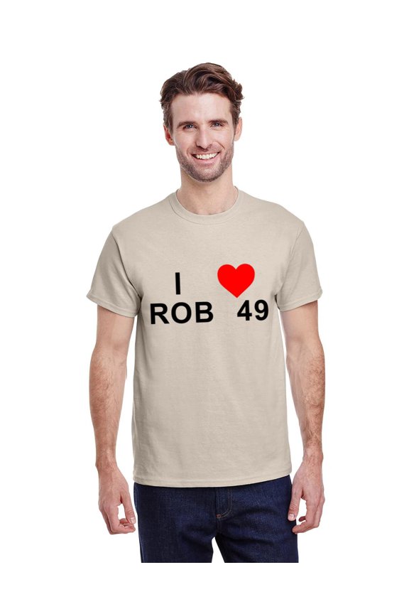 I Love Rob 49 Funny Music Fan Graphic Slogan Concert Unisex T-Shirt, for men & women, up to size 5XL