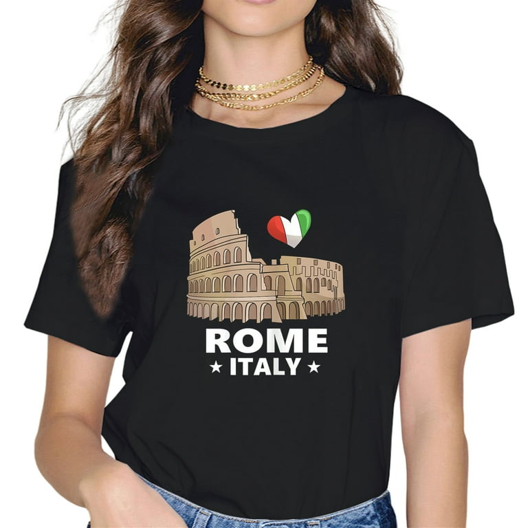 I Love Rome Italy T-Shirt Roman Colosseum Gift I Love Rome Italy T-Shirt Roman Colosseum Gift