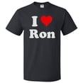 thumbnail image 1 of I Love Ron T shirt I Heart Ron Tee Gift, 1 of 2