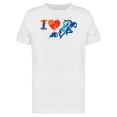 thumbnail image 1 of I Love Run Symbol Splash Paint Tee Men's -Image by Shutterstock, 1 of 2