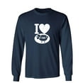 thumbnail image 1 of I Love S*eep Sarcastic Humor Novelty Men's Long Sleeve Shirts, 1 of 3