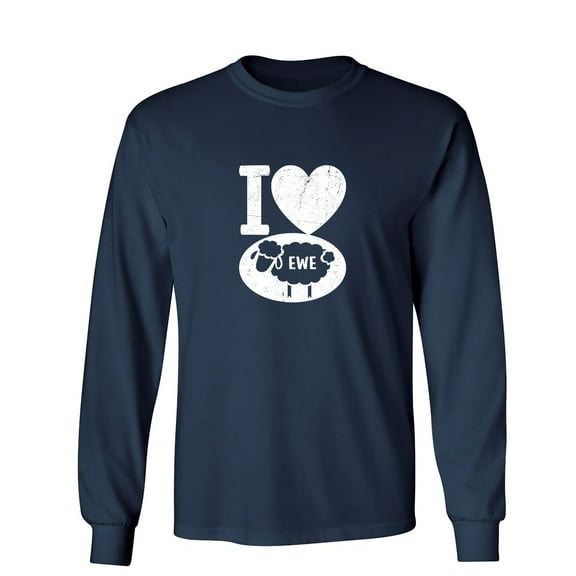 I Love S*eep Sarcastic Humor Novelty Men's Long Sleeve Shirts