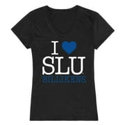 I Love SLU Saint Louis University Billikens Womens T-Shirt Black Small