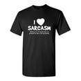 thumbnail image 1 of I Love Sarcasm Sarcastic Saying Graphic Tees Humor Novelty Christmas Gift Apparel For Men Funny T Shirt, 1 of 5