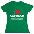 thumbnail image 1 of I Love Sarcasm Without It I'd Really Have To Pretend To Like A Lot Of People Sarcastic Humor Novelty Funny Women's Casual Tees, 1 of 3