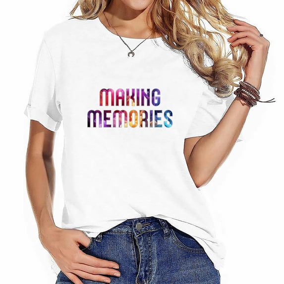 I Love School Activities Back to School Gifts Women's Short Sleeve Shirt with Stylish Print