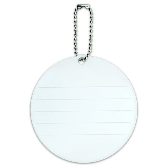 I Love Science Atom Round Luggage ID Tag Card Suitcase Carry-On