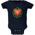 thumbnail image 1 of I Love Science Atomic Heart Soft Baby One Piece Navy 3-6 M, 1 of 1