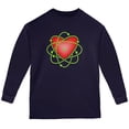 thumbnail image 1 of I Love Science Atomic Heart Youth Long Sleeve T Shirt Navy YXL, 1 of 1